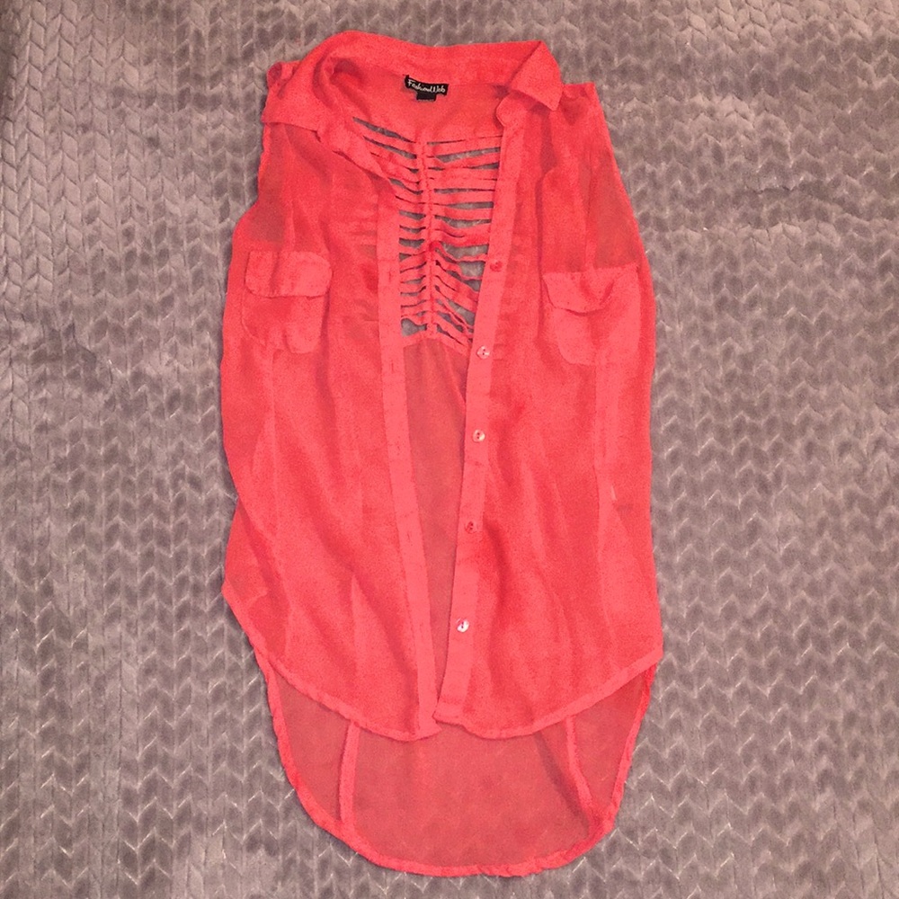 See through throw over